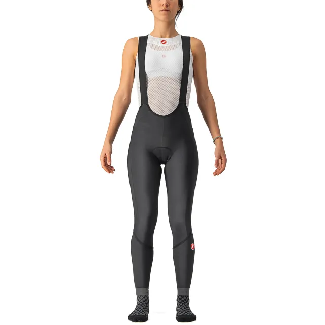 Castelli Velocissima DT fietsbroek met bretels grijs