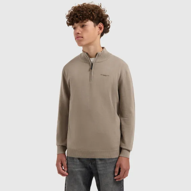 Ballin trui beige fijn gebreid