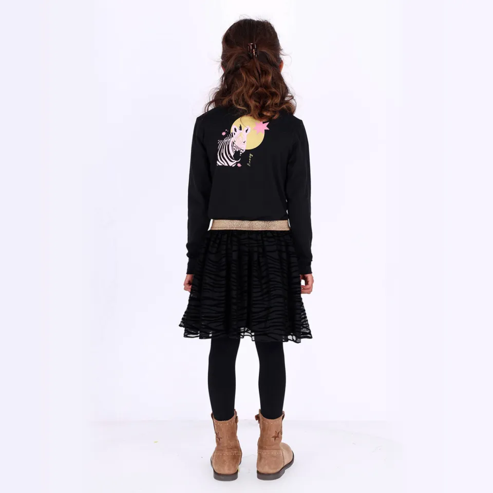B.Nosy midi jurk Diana zwart/goud, foto 4