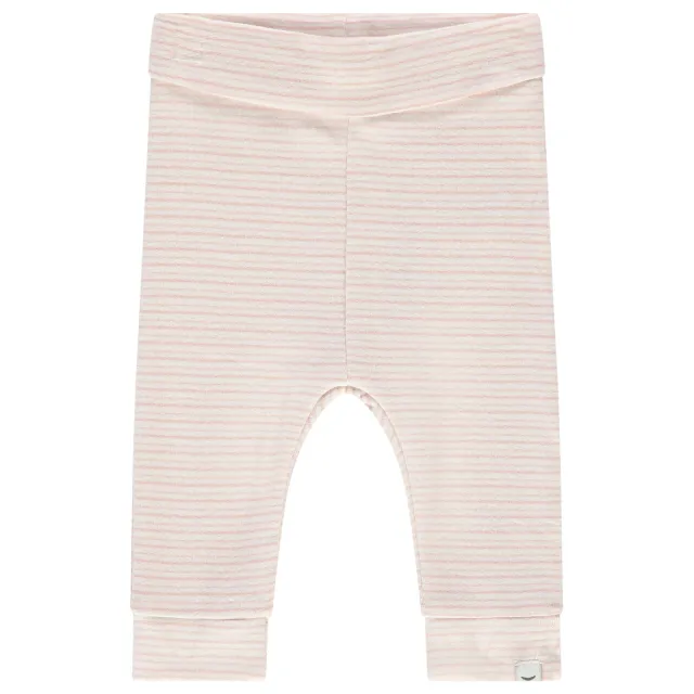 Babyface gestreepte babybroek roze
