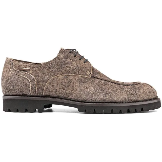 Floris Van Bommel De Floter 03.08 suède veterschoenen - taupe Bruin