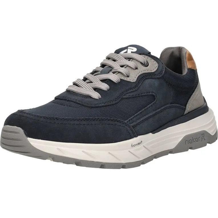 Rieker H-leest lage sneakers blauw, foto 4