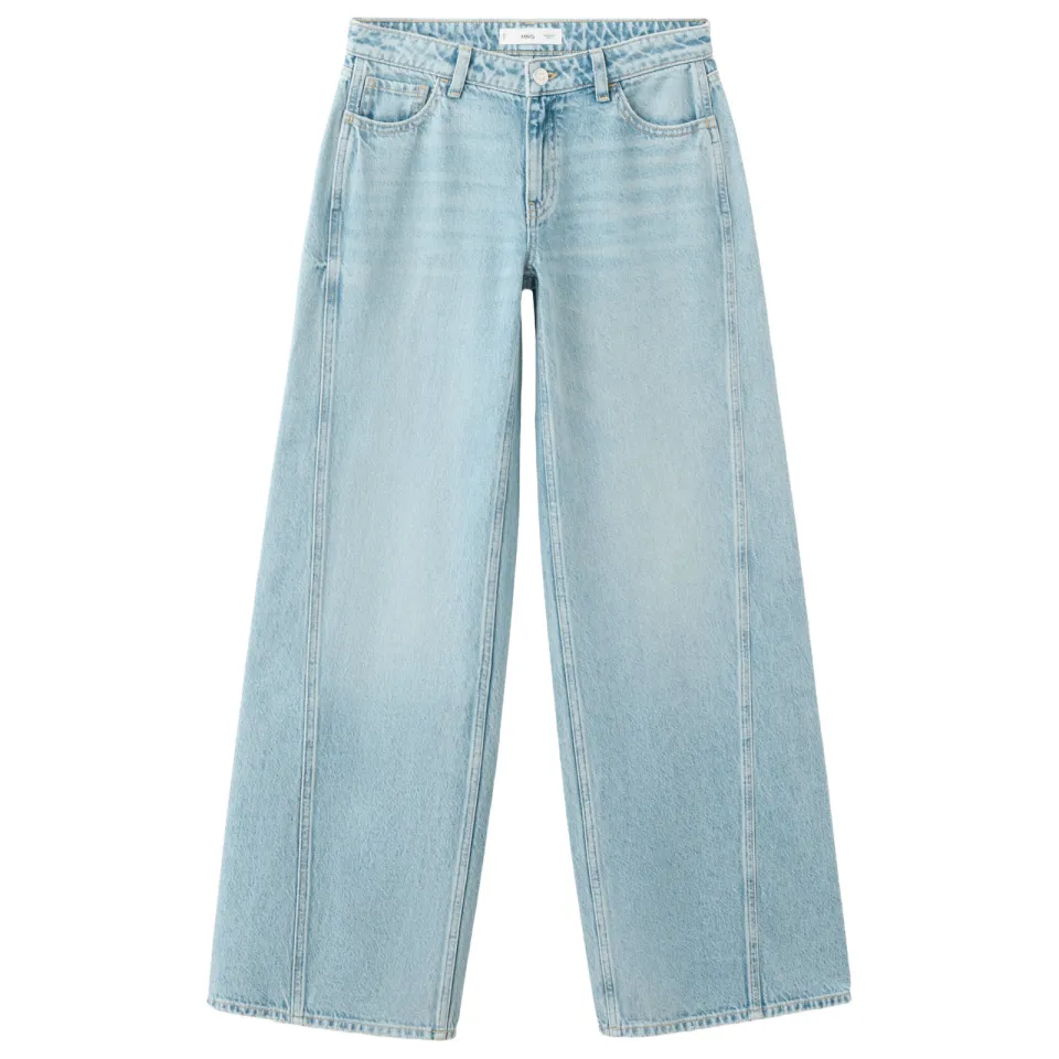 Mango TEEN wide leg jeans - lichtblauw, foto 2