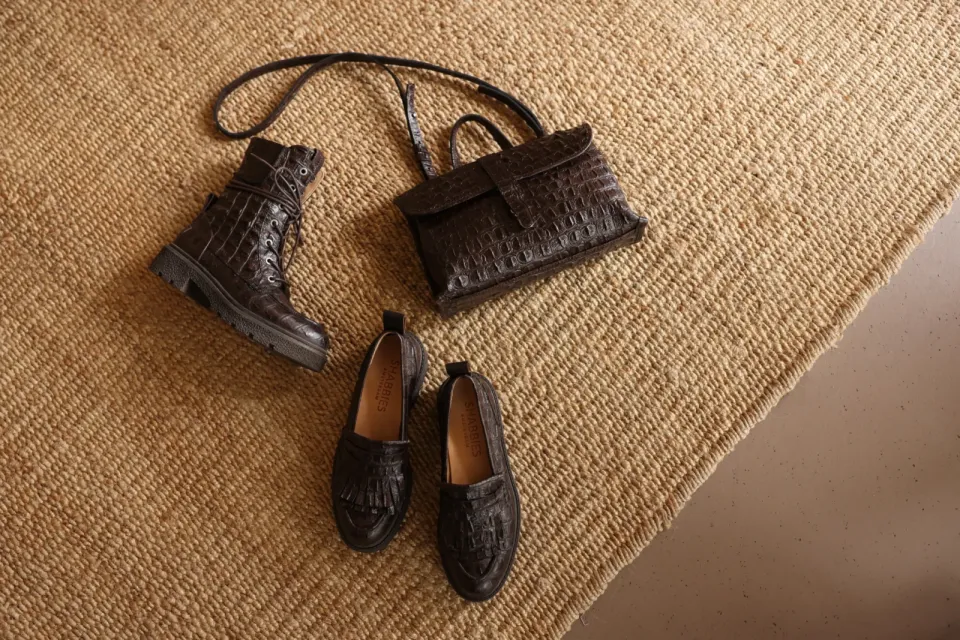 Shabbies Amsterdam JACY BIKA Boot croco Dark Brown, foto 8