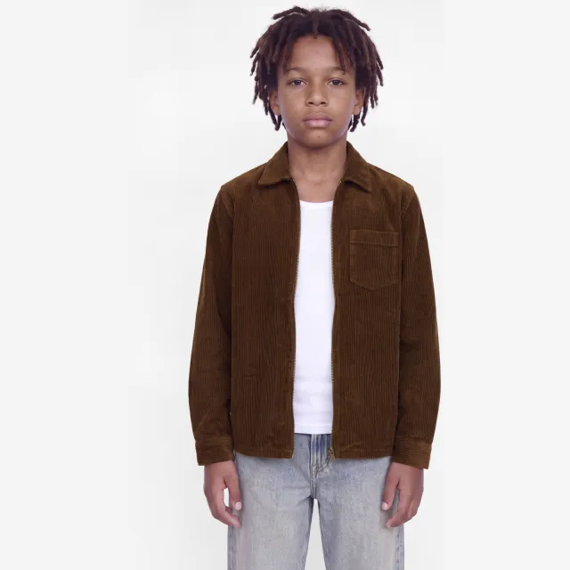 Jack & Jones JUNIOR corduroy overhemd - bruin