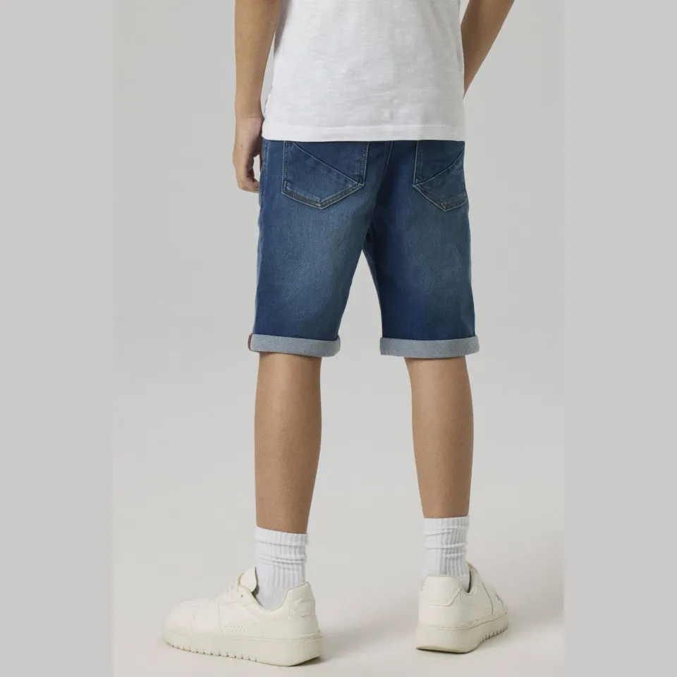 NAME IT NKMSILAS jeansshort medium blue denim, foto 7