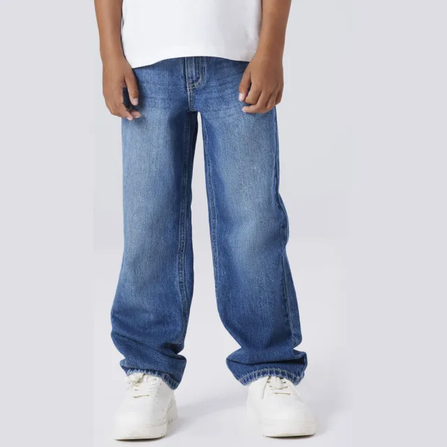 NAME IT KIDS loose fit jeans medium blue denim