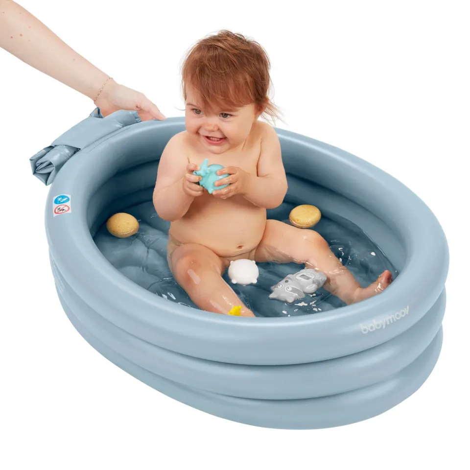 Babymoov Aqua Dots opblaasbaar babybadje blauw, foto 8