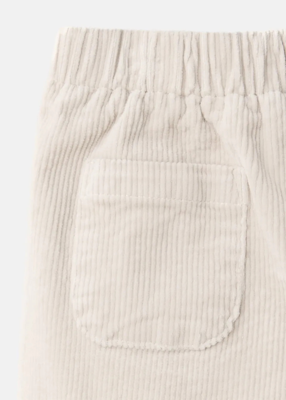 Mango Kids corduroy casual broek beige, foto 5