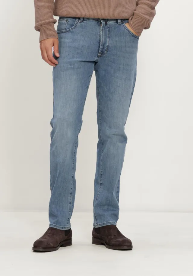 Pierre Cardin Dijon comfort fit jeans lichtblauw
