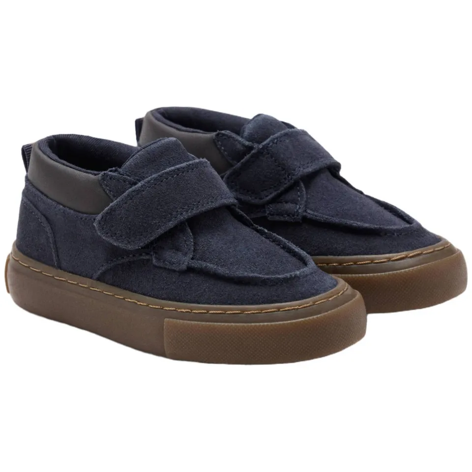 Mango Kids leren enkelboots - marineblauw, foto 2