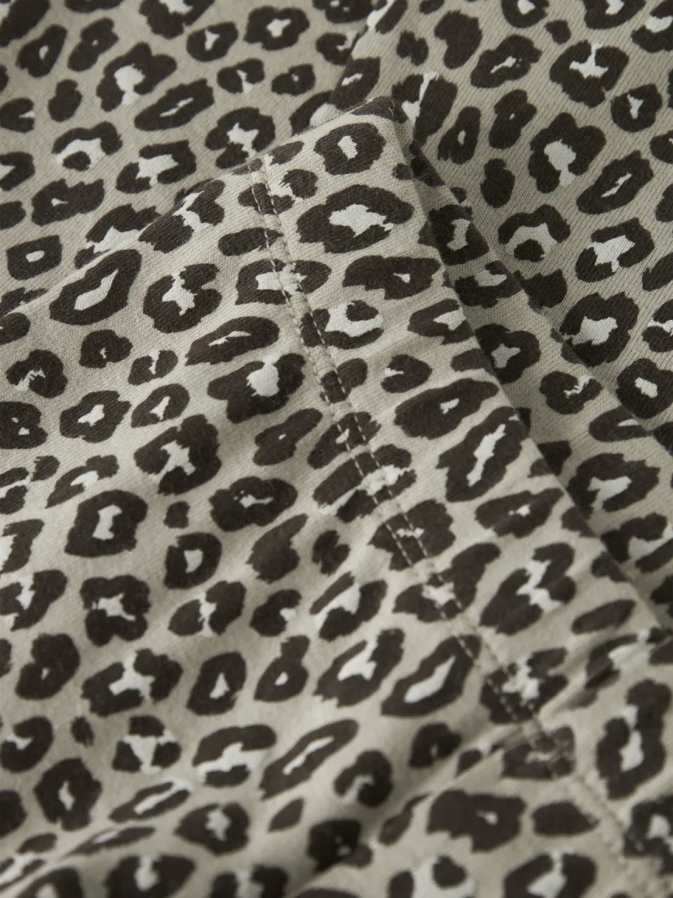 NAME IT MINI flared broek met panterprint beige, foto 3