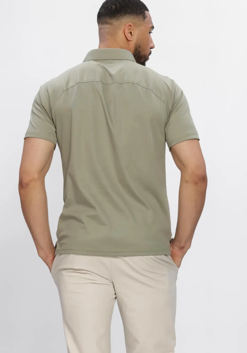 Desoto Heren Polo's & T-shirts Casual Polo Kent 1/2 - Groen, foto 3
