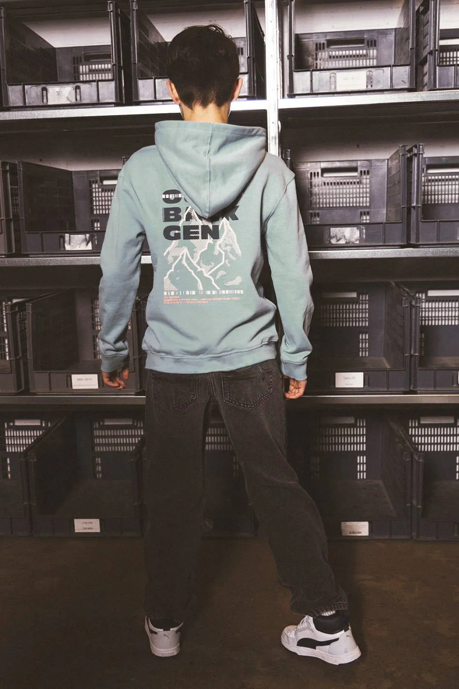 TYGO & vito NextGen hoodie met backprint - lichtblauw, foto 6