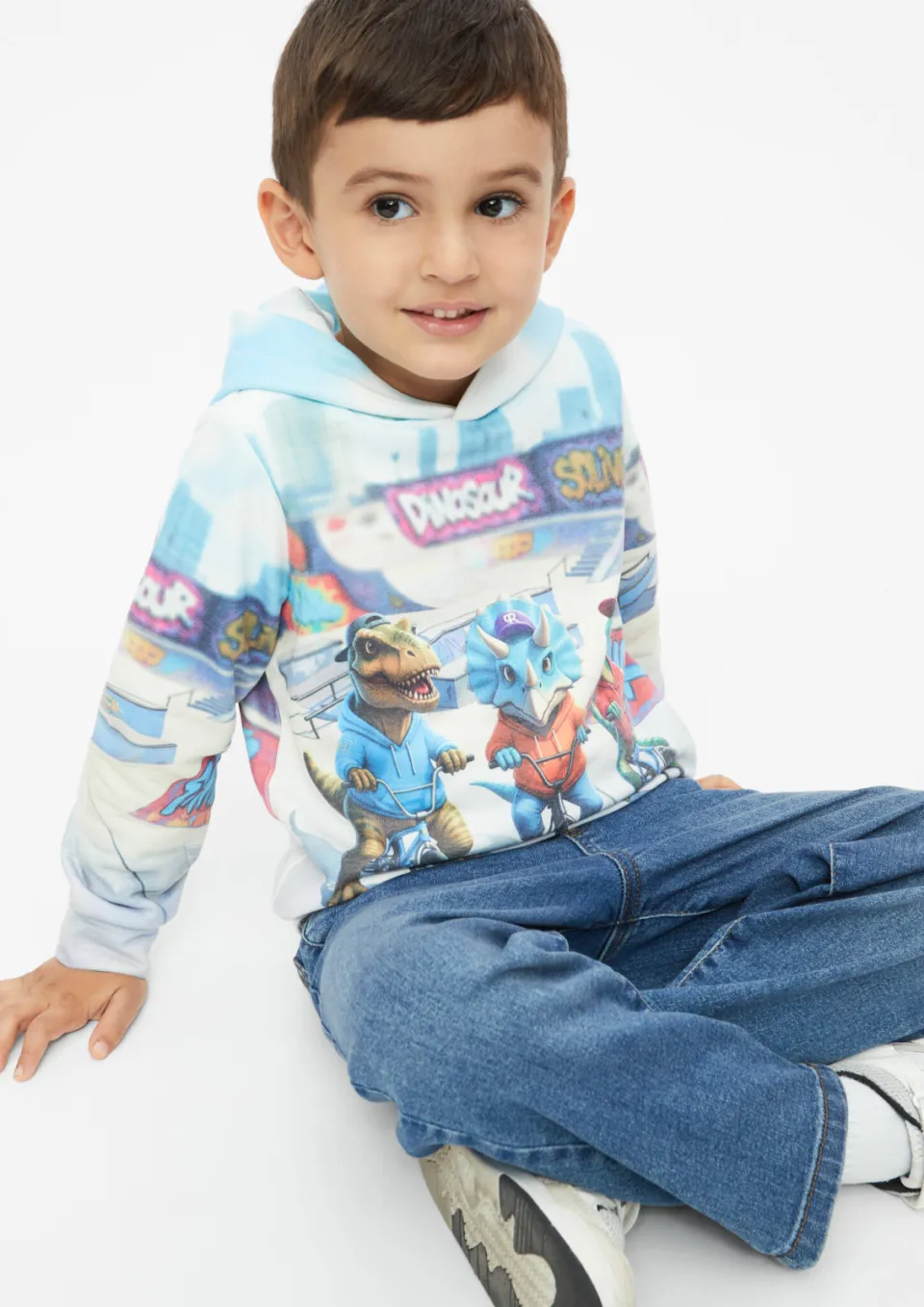 s.Oliver hoodie met print - grijs, foto 5