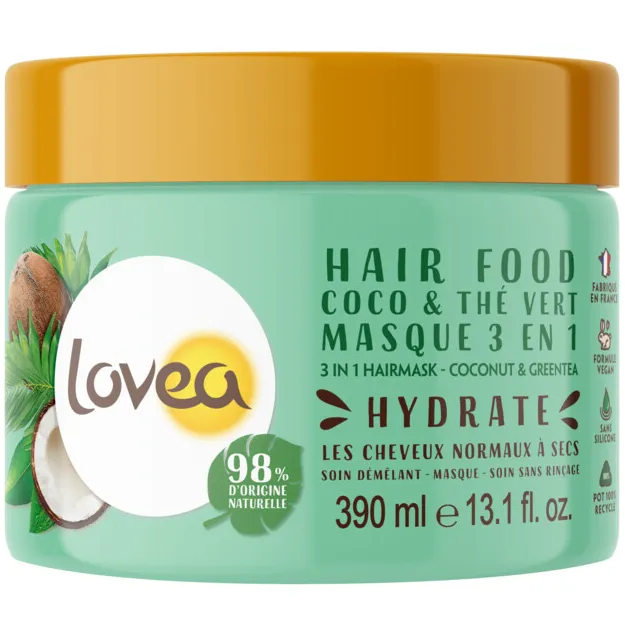 Lovea 3-in-1 haarmasker kokos & groene thee, foto 2