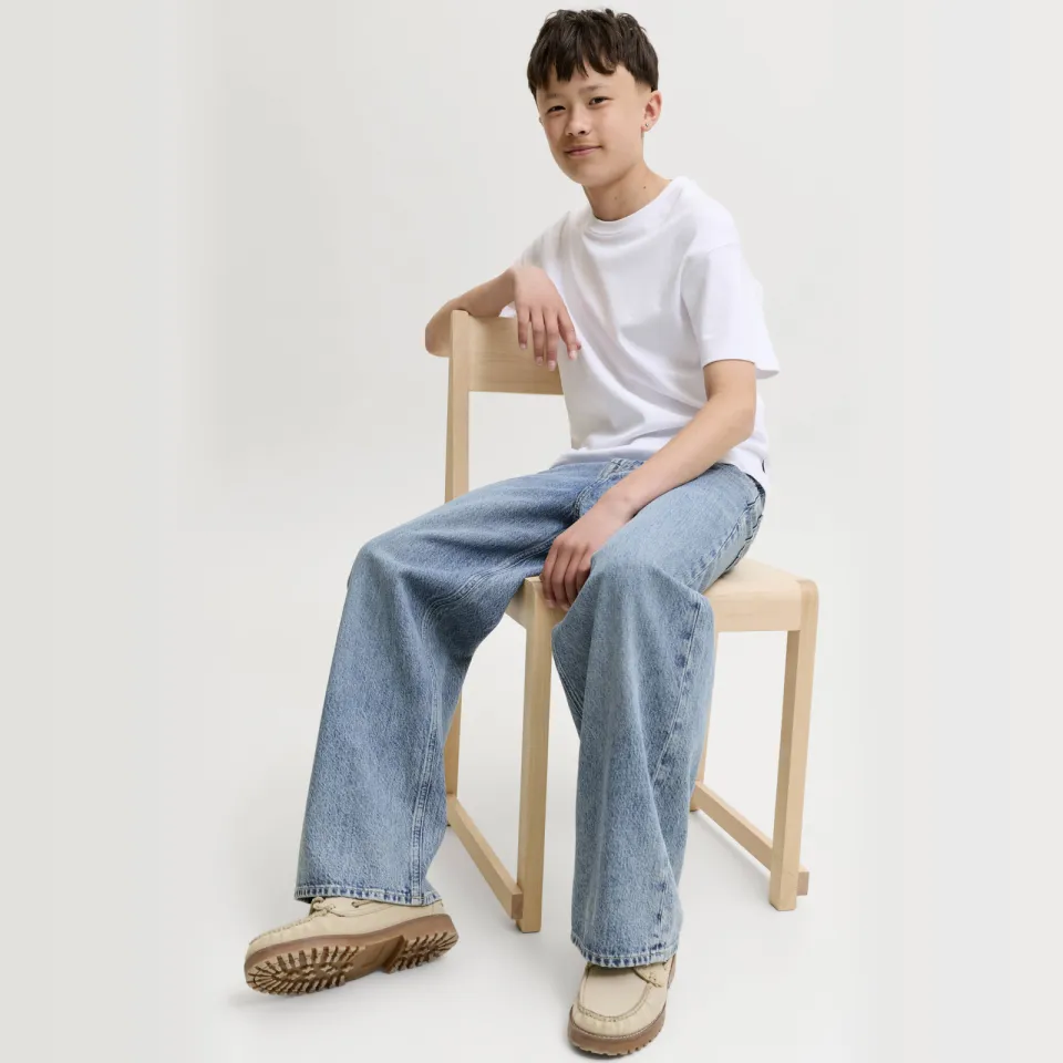 Jack & Jones JUNIOR wide leg jeans - blue denim, foto 3