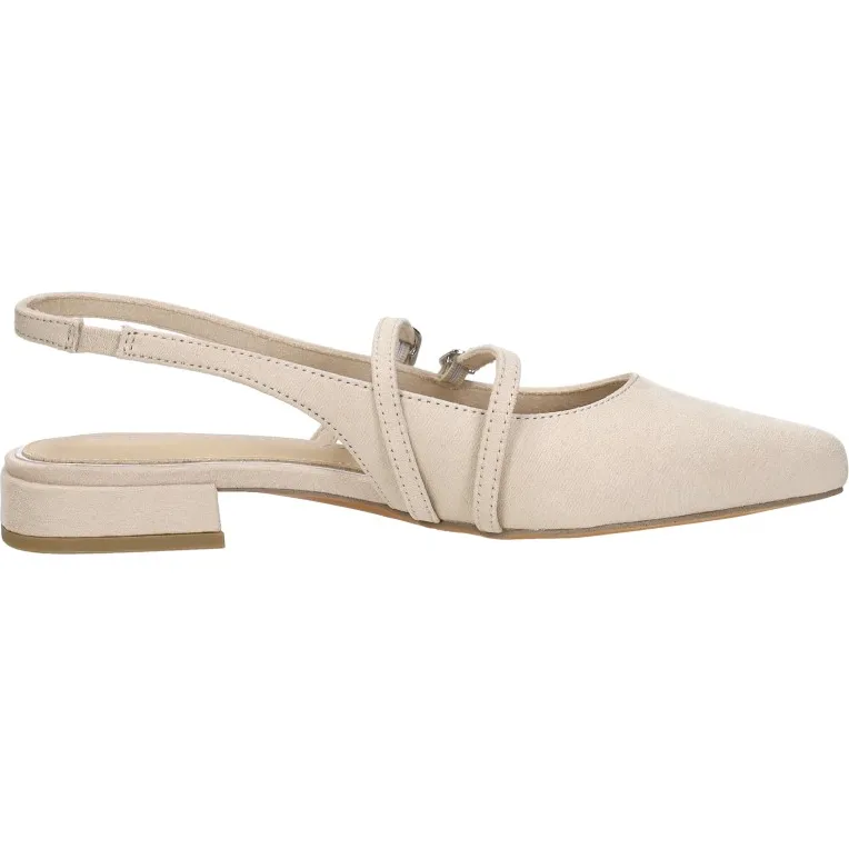 Marco Tozzi slingback ballerina beige