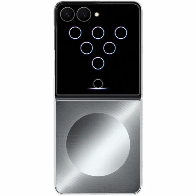 Samsung Flipsuit Telefoonhoesje Voor Samsung Z Flip8 Grijs Silver
