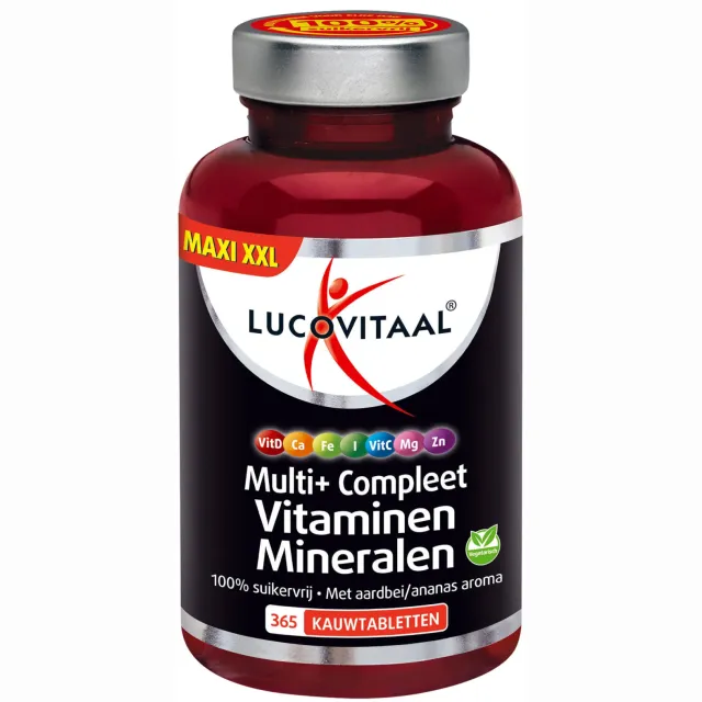 Lucovitaal Multi+ Compleet vitaminen en mineralen kauwtabletten