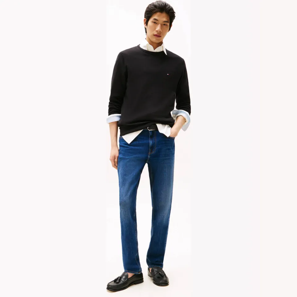 Tommy Hilfiger pullover fijn gebreid zwart, foto 4