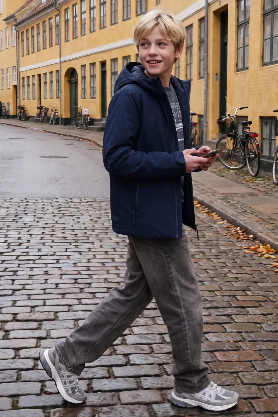 Jack & Jones gewatteerde winterjas donkerblauw, foto 5