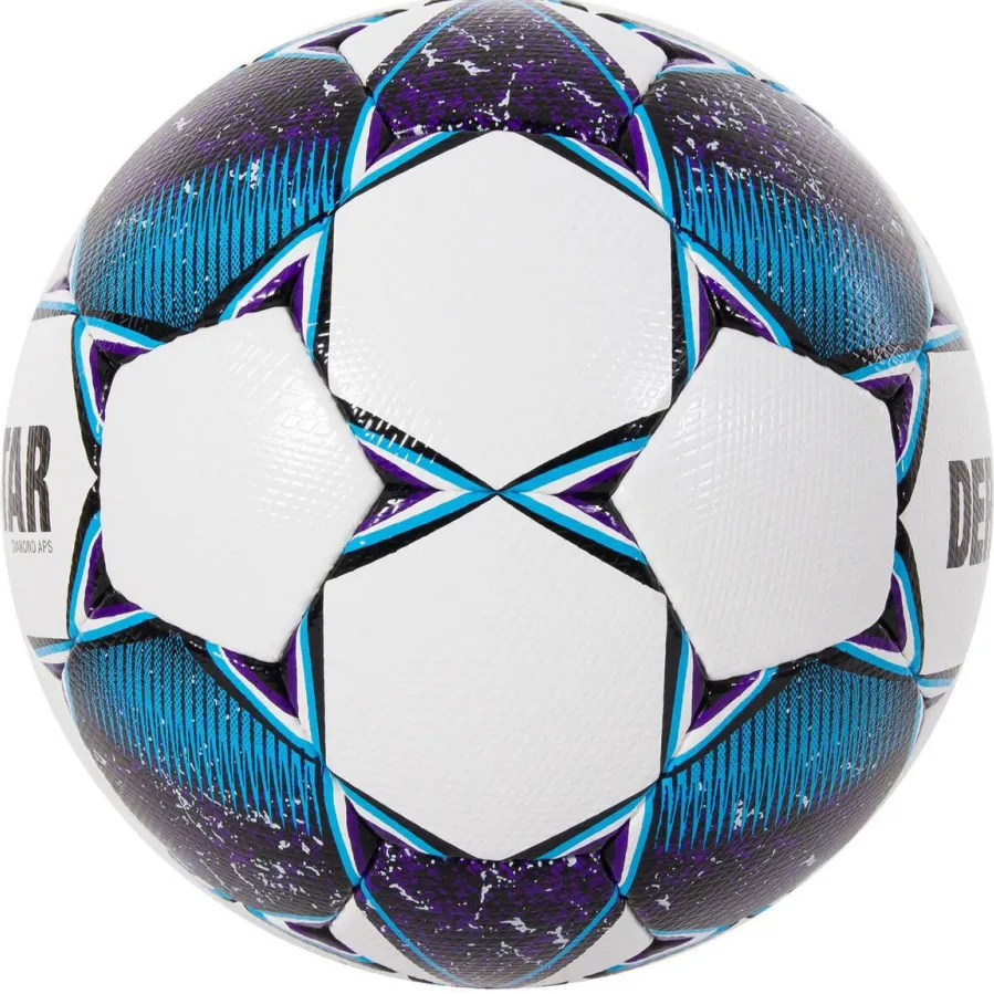 DerbyStar Diamond II Voetbal Maat 5 Wit Blauw Paars, foto 3
