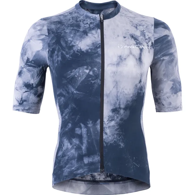 Nalini fietsshirt met korte mouwen Tie Dye Blauw