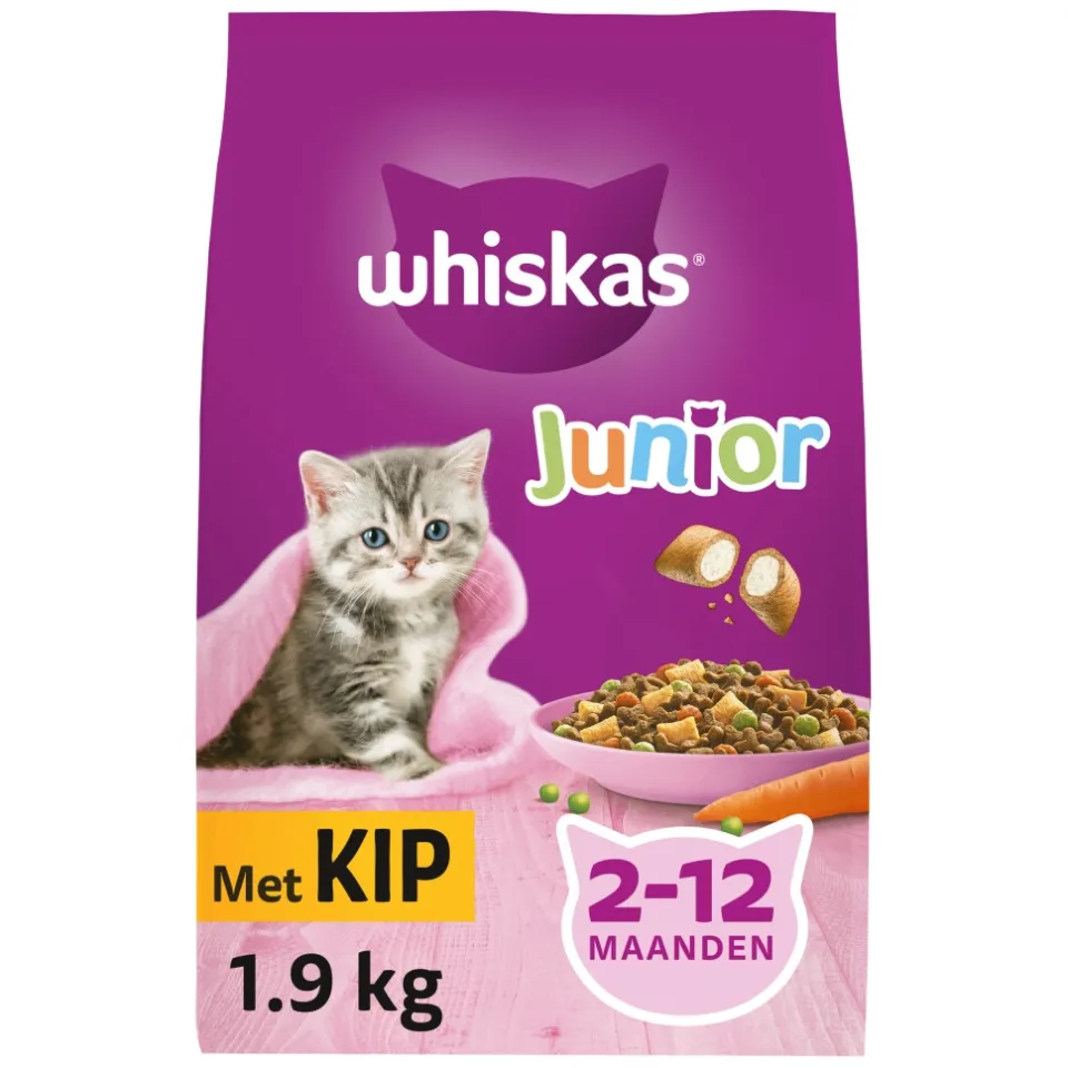 Whiskas Junior kattenbrokken kip 1,9 kg, foto 3