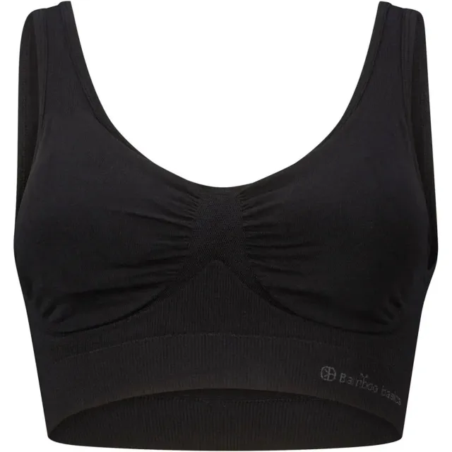 Bamboo Basics Fleur naadloze bh zwart, foto 3