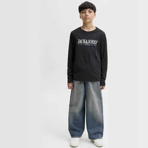 Jack & Jones longsleeve met logoprint zwart, foto 3
