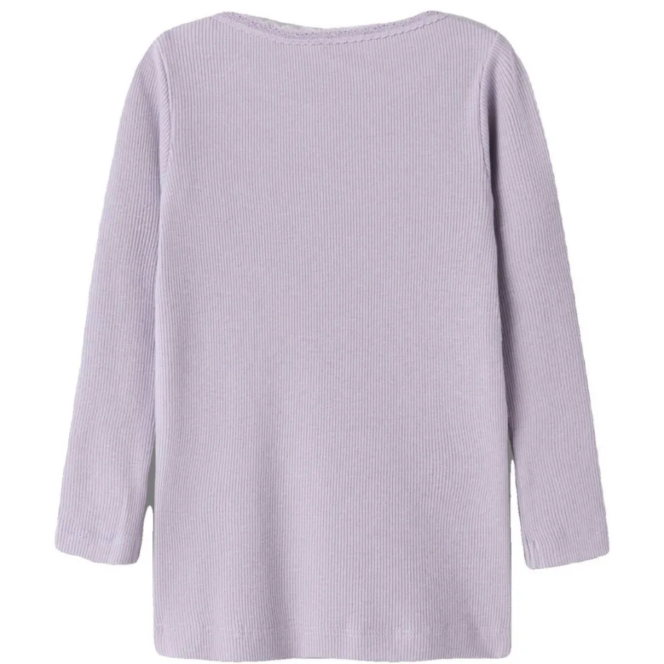 NAME IT MINI ribgebreide longsleeve lila, foto 2