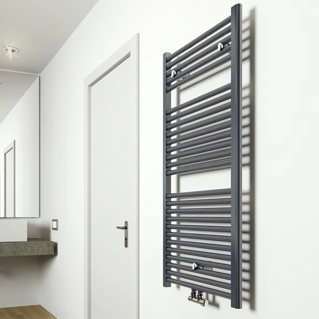 Wiesbaden Elara sierradiator antraciet 1185x600 m/o aansl.