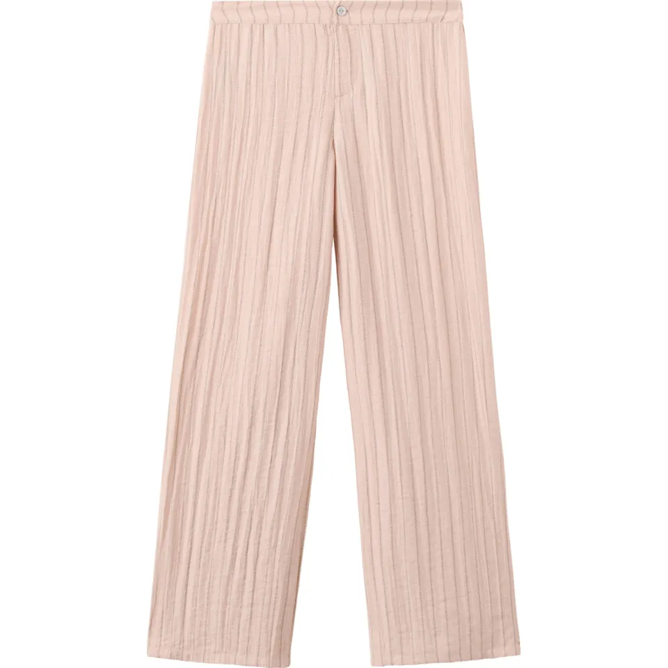Mango gestreepte pantalon zalm, foto 2