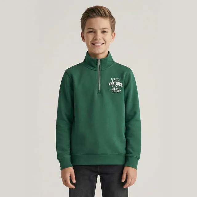 Cars sweater met print - groen