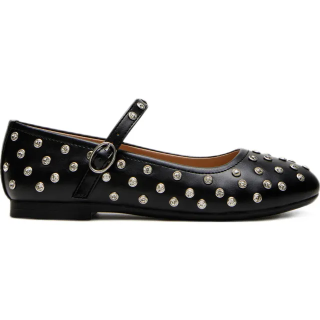 Steve Madden JVinetar ballerina's zwart met studs