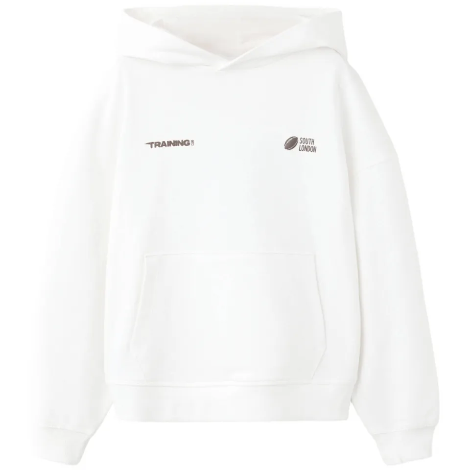Mango Kids hoodie met backprint - wit, foto 2