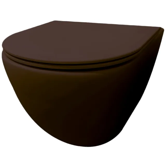 Best Design Morrano wandcloset rimfree mat donkerbruin