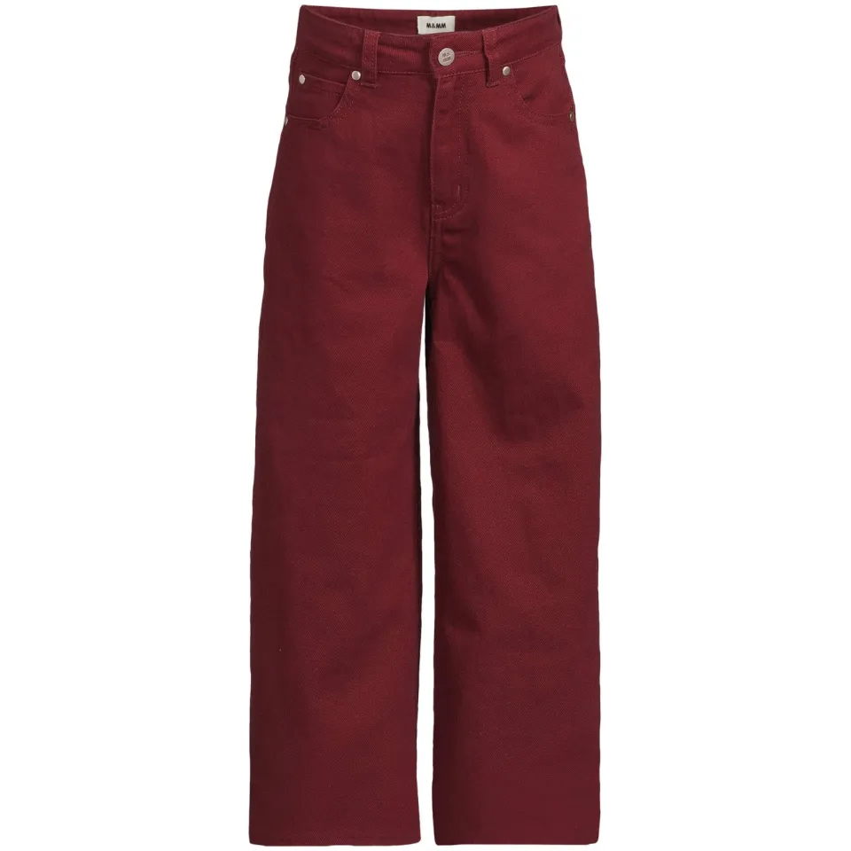Me & My Monkey loose fit jeans - donkerrood, foto 2
