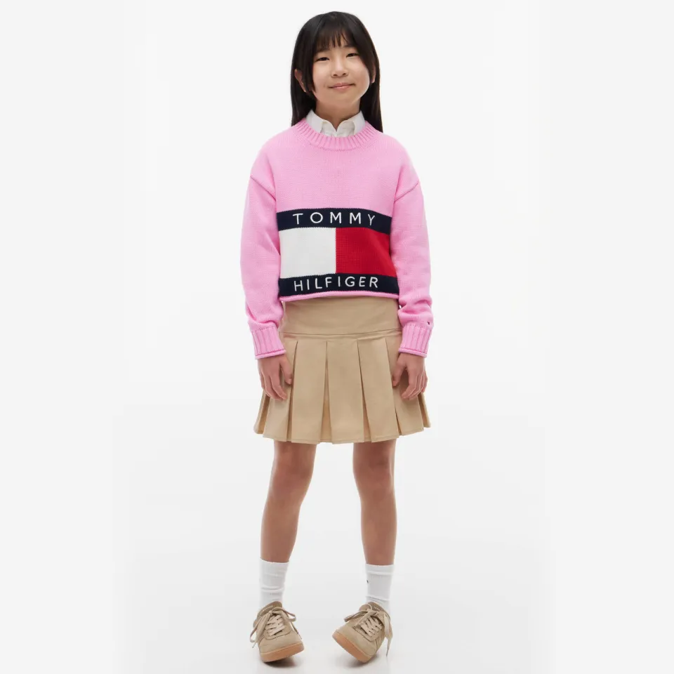 Tommy Hilfiger trui gebreid - roze
