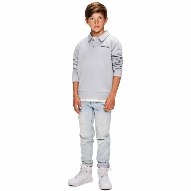 Retour Jeans sweater lichtgrijs