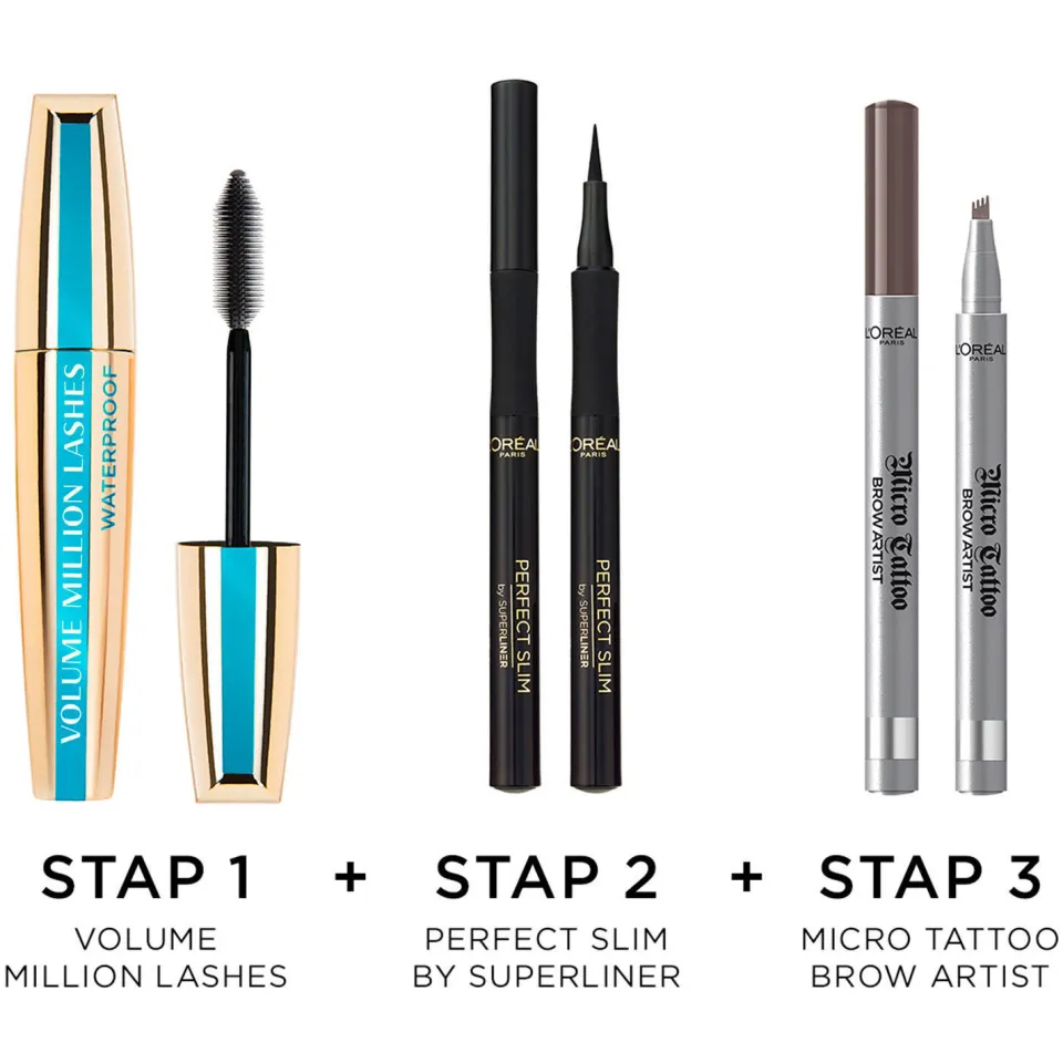 L'oréal Volume Million Lashes waterproof mascara zwart, foto 3