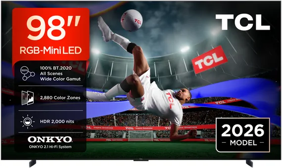 Tcl RGB - MiniLED 98RM7L 4K TV (2026) - 98 inch