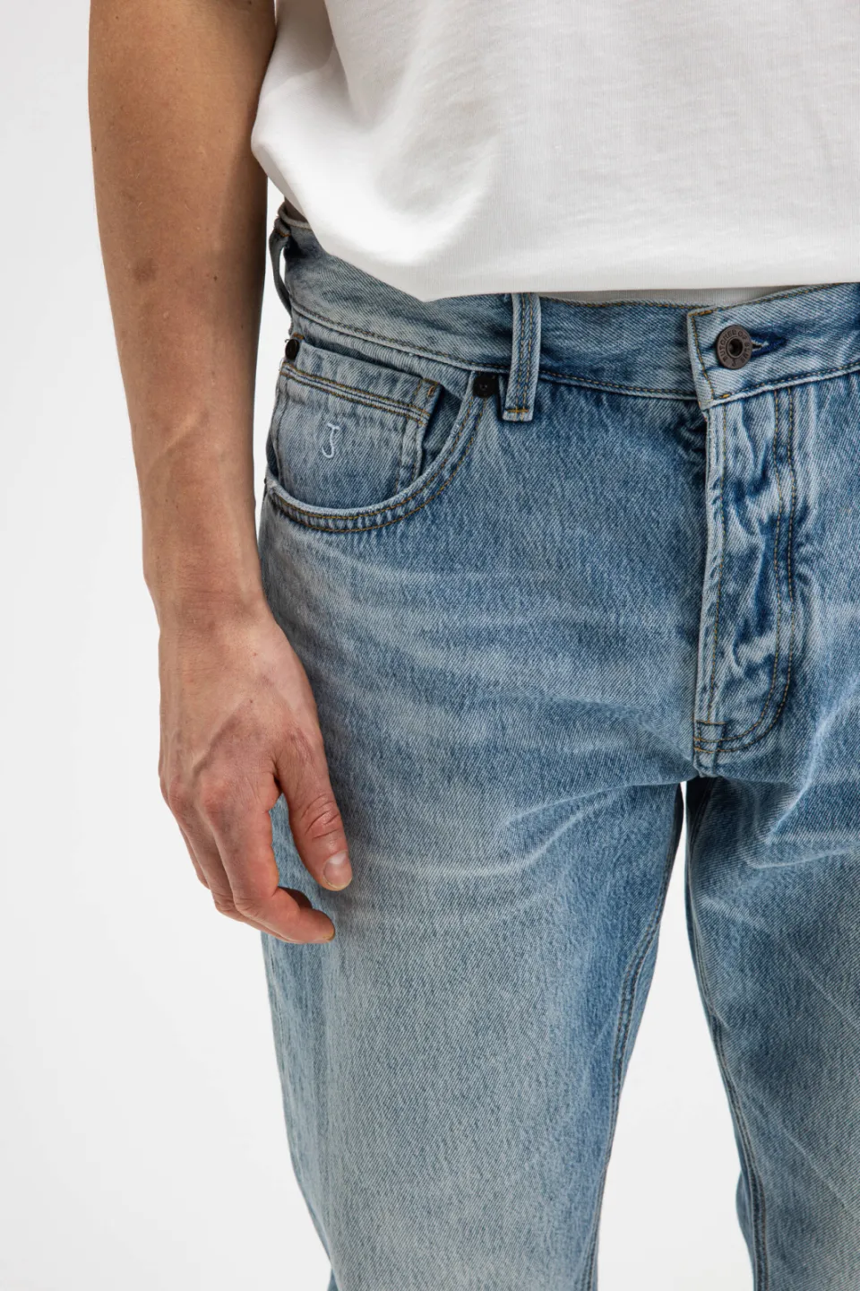 Butcher of Blue Stockton straight leg jeans light aged lt aged, foto 4