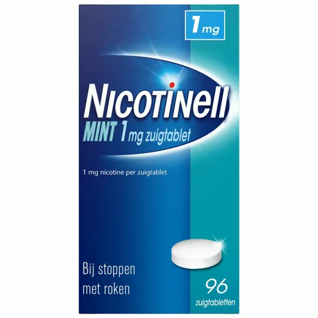 Nicotinell Zuigtablet Mint 1mg 96 zuigtabletten