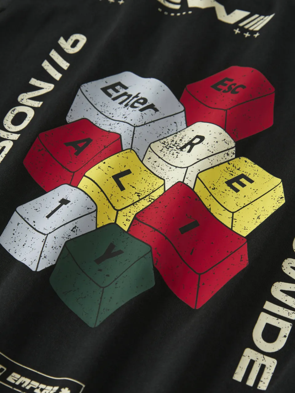NAME IT rechtvallende longsleeve met backprint zwart, foto 4