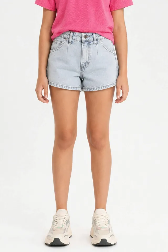 Cars regular denim short light blue denim