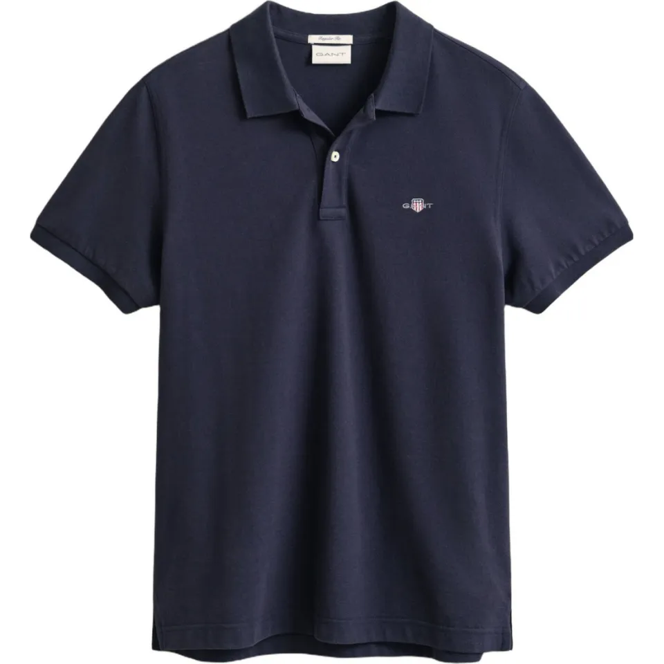 Gant regular fit polo Shield met logo evening blue, foto 2