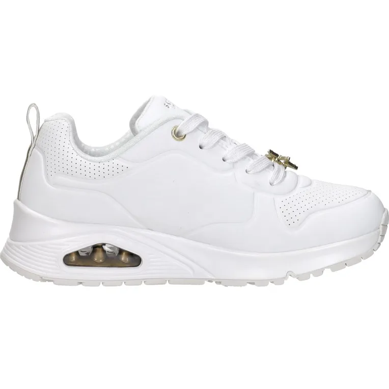 Skechers Uno Gen1 Trendy Jewels lage sneakers wit