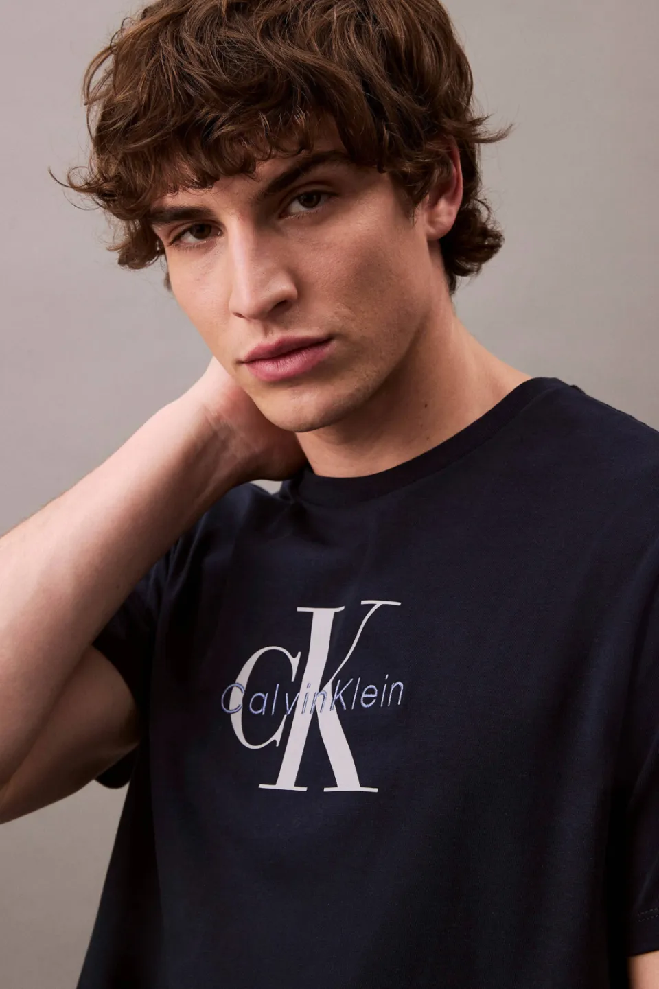 Calvin Klein JEANS oversized T-shirt donkerblauw dark sapphire, foto 7